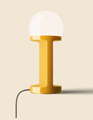 Habea Tall Table Lamp by Ferroluce - Yellow